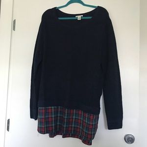 Preppy Navy knit sweater
